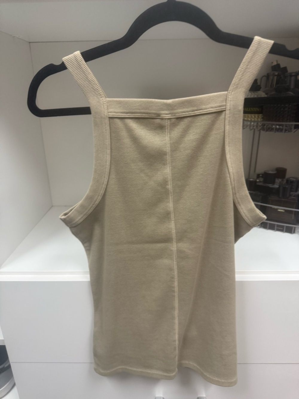 Express Sleeveless Tank Top in Beige by - Picture 4 of 4